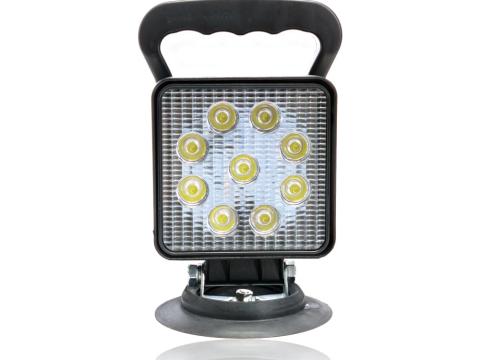 Munkalámpa LED szögletes mágneses 27W szivargyújtós terítő Munkalámpa LED szögletes mágneses 27W szivargyújtós terítő