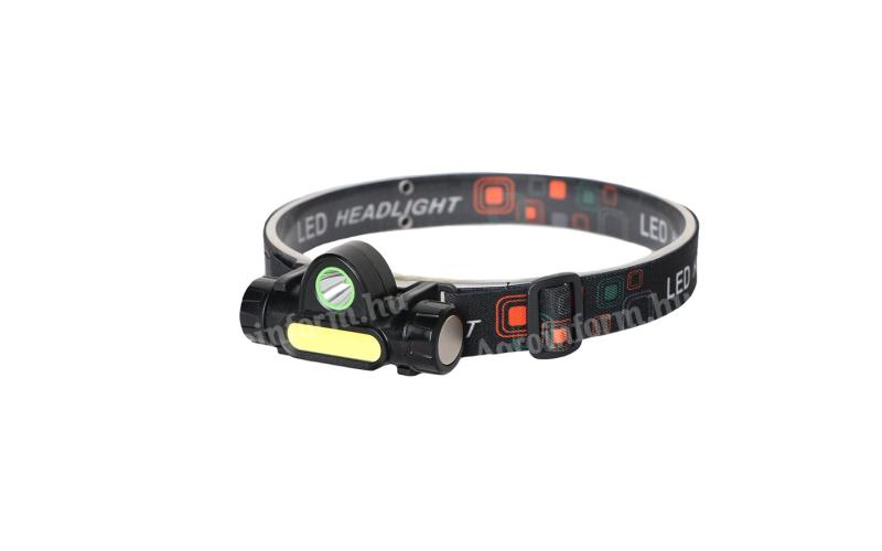 Fejlámpa akkus 3W 120 lumen IP65