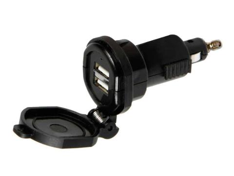 Szivargyújtós USB gyorstöltő Din-Tech 2x USB 2700 mA Szivargyújtós USB gyorstöltő Din-Tech 2x USB 2700 mA