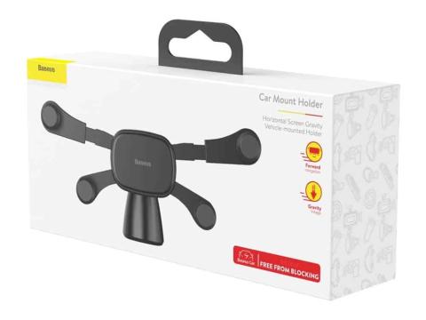 Autós telefontartó széles vízsíntes tartás Gravity Horizontal Autós telefontartó széles vízsíntes tartás Gravity Horizontal