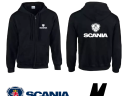 Fekete kapucnis pulóver Scania logóval