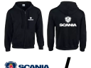 Fekete kapucnis pulóver Scania logóval