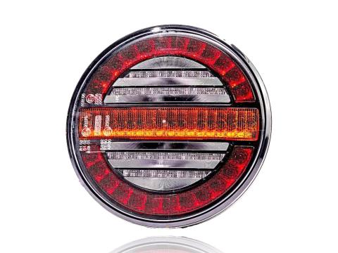 Lámpa kör csík indexes Ledes 12/24V átlátszó