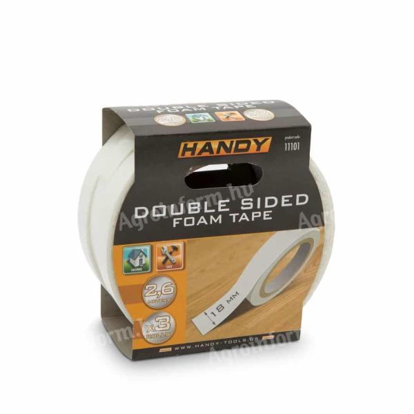Kétoldalú ragasztószalag habréteges 3db 18mm x 2,6m