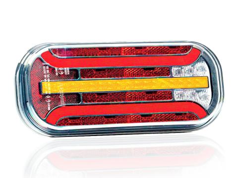 Lámpa LED 6 funkciós dinamikus indexxel prizmás 12/24V Lámpa LED 6 funkciós dinamikus indexxel prizmás 12/24V