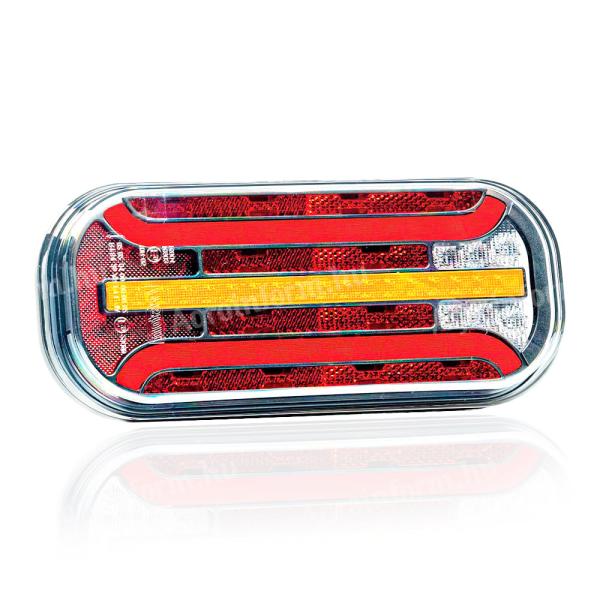 Lámpa LED 6 funkciós dinamikus indexxel prizmás 12/24V