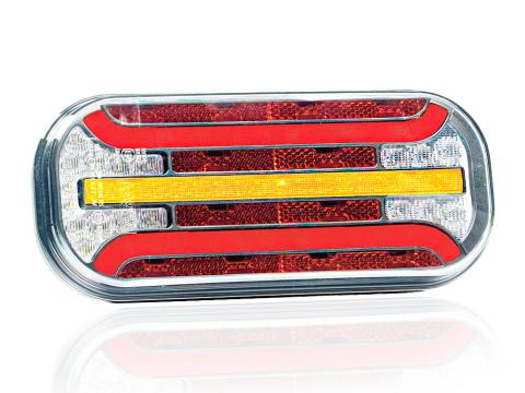 Lámpa LED 6 funkciós dinamikus indexxel prizmás 12/24V