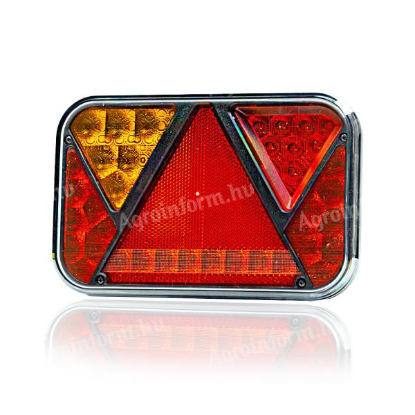 Lámpa LED 5 funkciós háromszög prizmás 12V