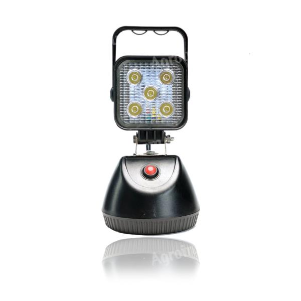 Munkalámpa LED szögletes tölthető mágneses 12/24V