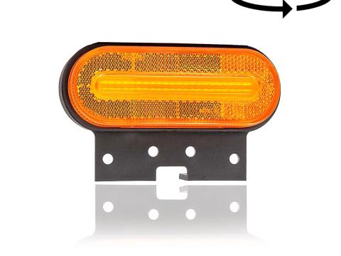 Lámpa helyzet és index LED lekerekített sárga tartóval