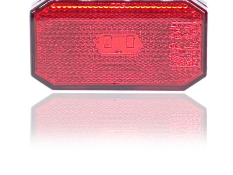 Lámpa helyzet LED szögletes 2LED 12/24V