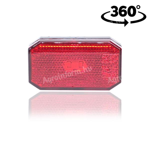 Lámpa helyzet LED szögletes 2LED 12/24V