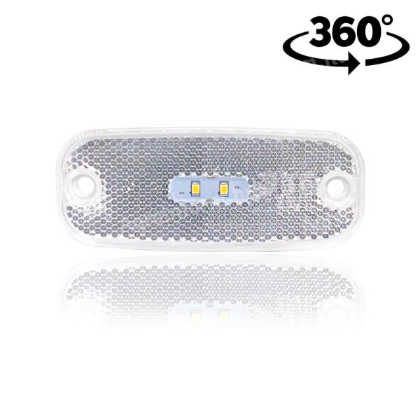 Lámpa helyzet LED lekerekített 2LED 12/24V