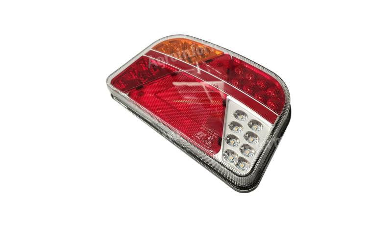 Lámpa LED 7 funkciós lekerekített háromszög prizmás 12/24V