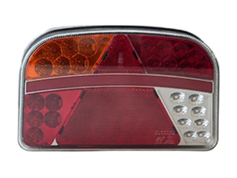 Lámpa LED 7 funkciós lekerekített háromszög prizmás 12/24V Lámpa LED 7 funkciós lekerekített háromszög prizmás 12/24V