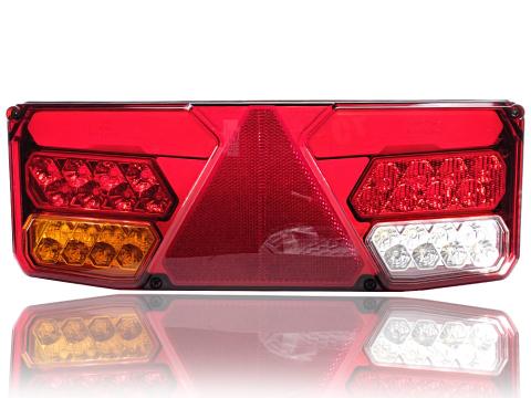 Lámpa LED 7 funkciós háromszög prizmás 12-24V Lámpa LED 7 funkciós háromszög prizmás 12-24V