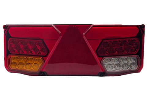 Lámpa LED 7 funkciós háromszög prizmás 12-24V Lámpa LED 7 funkciós háromszög prizmás 12-24V