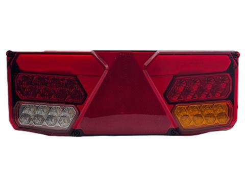 Lámpa LED 7 funkciós háromszög prizmás 12-24V