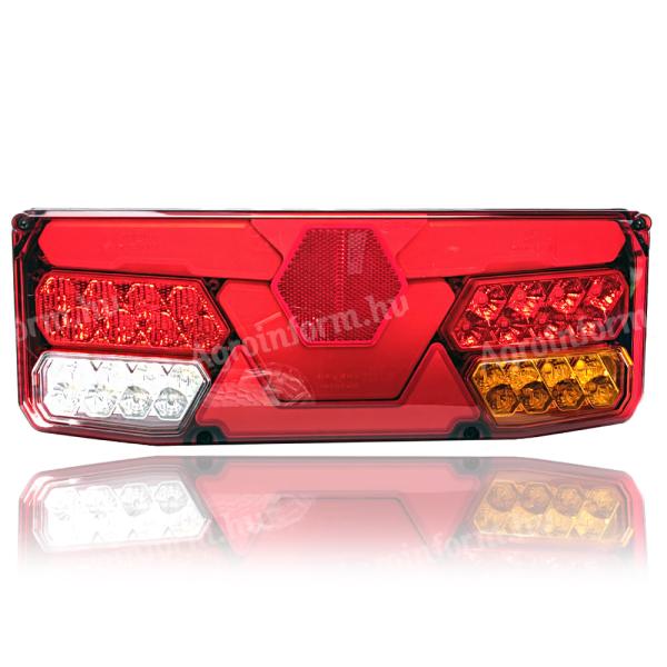 Lámpa LED 7 funkciós univerzális rendszámos 12-24V