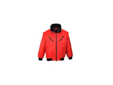 Pilóta dzseki, kabát piros 3in1