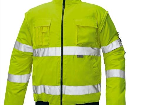 Láthatósági kabát pilóta dzseki kapucnis