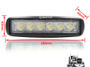 Munkalámpa LED lekerekített terítö 12/24V