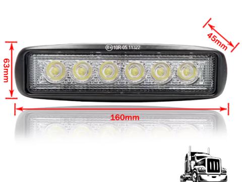 Munkalámpa LED lekerekített terítö 12/24V