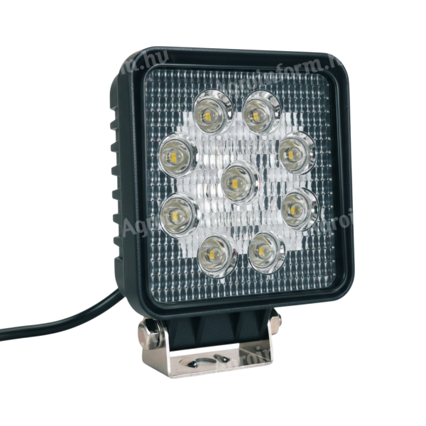 Led munkalámpa szögletes terítő 27W 12/24V kék