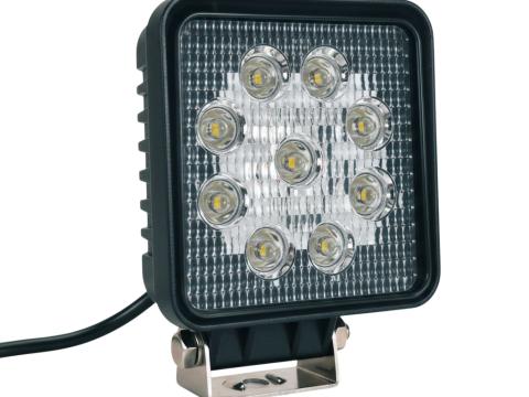 Led munkalámpa szögletes terítő 27W 12/24V kék