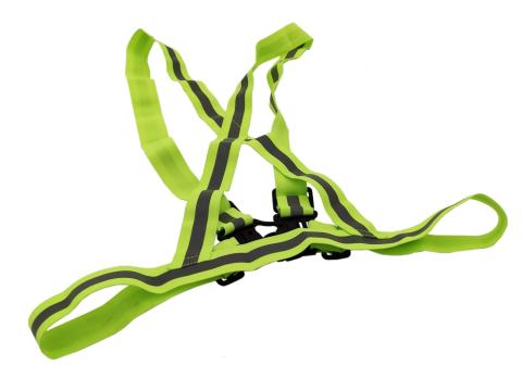 Láthatósági kantár elasztikus fényvisszaverő