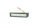 Villogólámpa kiegészítő mini 6LED sárga 18 funkciós