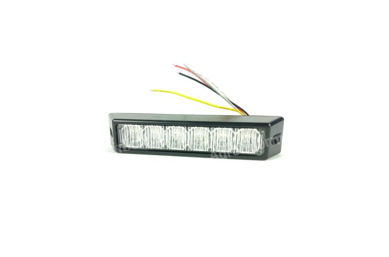Villogólámpa kiegészítő mini 6LED sárga 18 funkciós