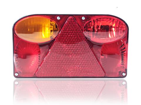 Lámpa pótkocsi lekerekített háromszög prizmás