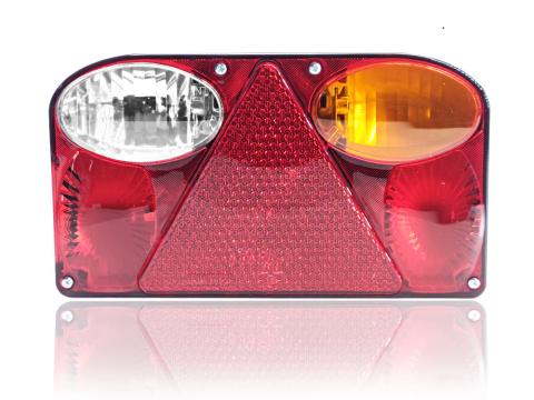 Lámpa pótkocsi lekerekített háromszög prizmás