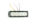Villogó lámpa sárga kiegészítő mini 4LED 18 funkciós