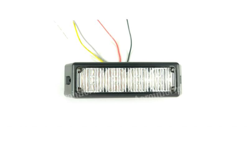 Villogó lámpa sárga kiegészítő mini 4LED 18 funkciós
