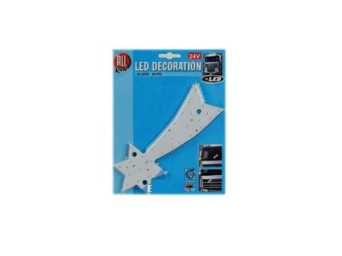 Világító Üstökös fehér 30LED 24V
