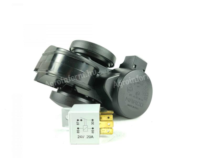 Kompresszoros kürt 2 hangszínű 112 dB