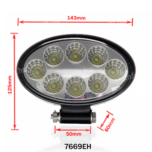 Munkalámpa LED ovál terítő 24W 12/24V