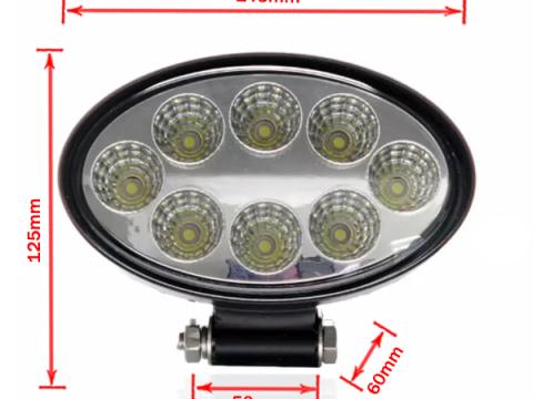 Munkalámpa LED ovál terítő 24W 12/24V