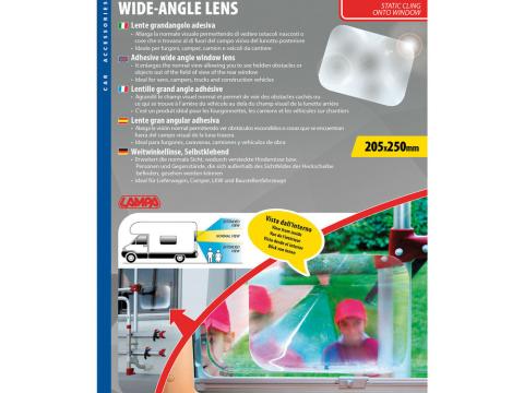 Nagyítólencse szélvédőre - Halszem 25x20cm