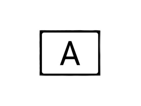 Hulladékszállító "A" jelölés 300 x 400 mm