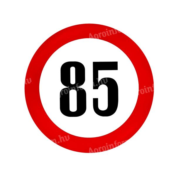 Fényvisszaverős ebességkorlátozó matrica - 13 és 19cm