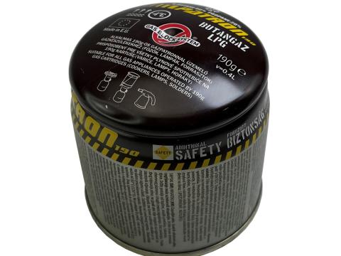 Gázpatron 190g biztonsági szeleppel Gázpatron 190g biztonsági szeleppel