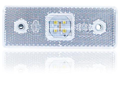 Lámpa helyzet beépíthető prizmás fehér 4LED kábellel