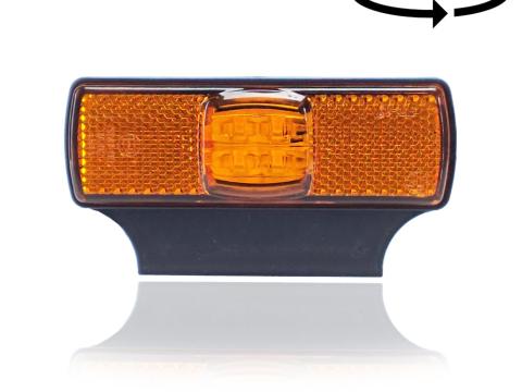 Lámpa helyzet LED közép sárga L-tartóval