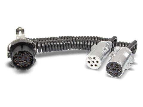 Elektromos kábel átalakító 15-ről 2 x 7 pólusra Elektromos kábel átalakító 15-ről 2 x 7 pólusra