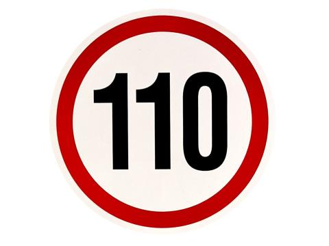 Fényvisszaverős ebességkorlátozó matrica - 13 és 19cm