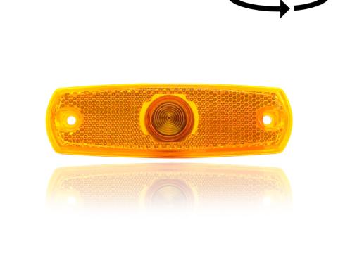 Lámpa helyzet sárga ovál 126x38 buszra