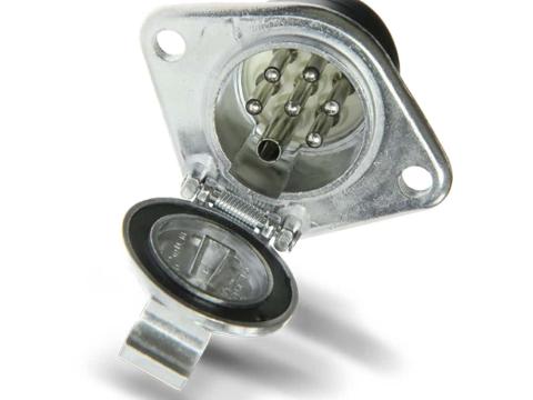 Elektromos aljzat 7 pólusú 24V speciális alumínium Elektromos aljzat 7 pólusú 24V speciális alumínium